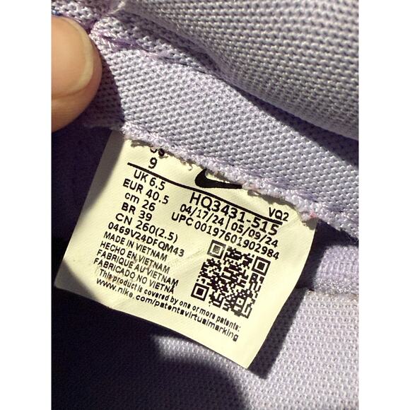 Nike Dunk Low SE Hydrangeas HQ3431-515 Women's Size 9 - Picture 8 of 8